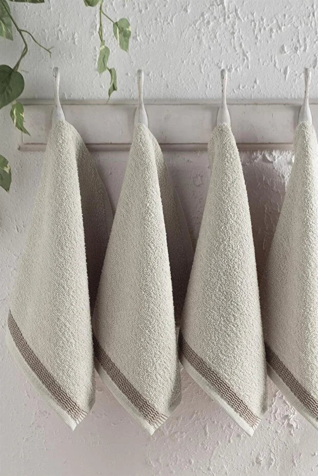 6-Piece Small Hand Towel Set Face Towels Guest Towels Soft Cotton Wash