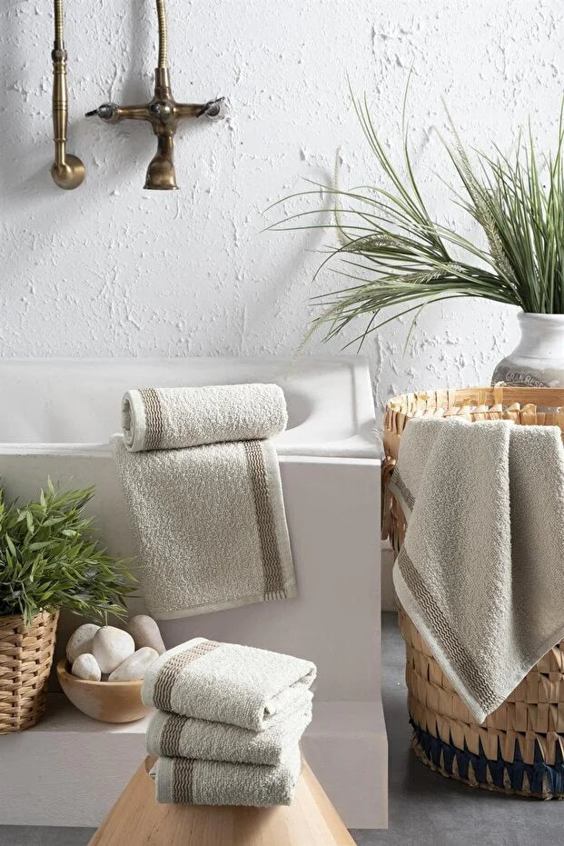 6-Piece Small Hand Towel Set Face Towels Guest Towels Soft Cotton Wash
