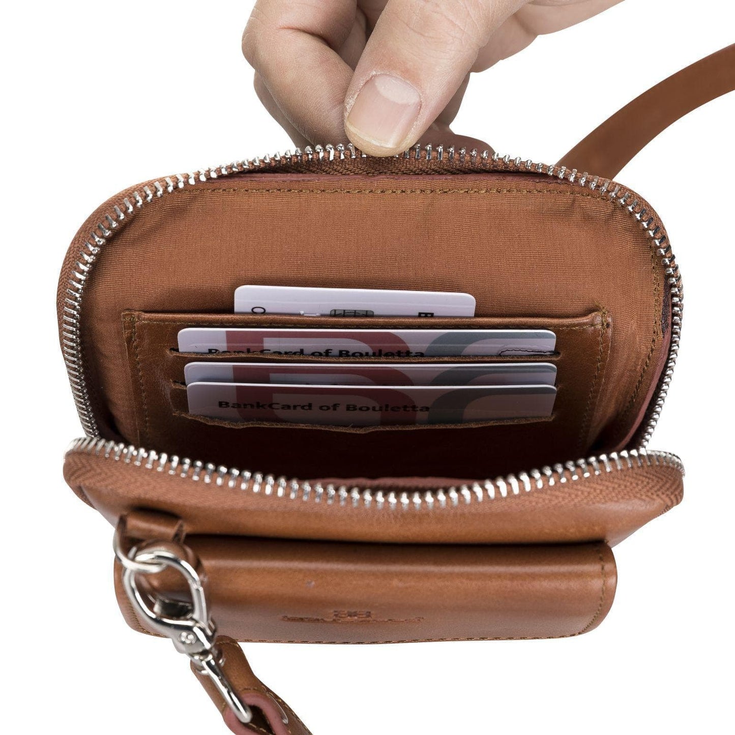 Nino Leather Crossbody Bag - Universal Wallet Case for Phones