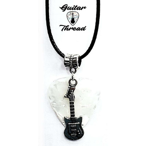 Handmade Guitar Pick Necklace | Guitar Charm Necklace