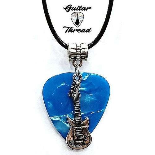 Handmade Guitar Pick Necklace | Guitar Charm Necklace