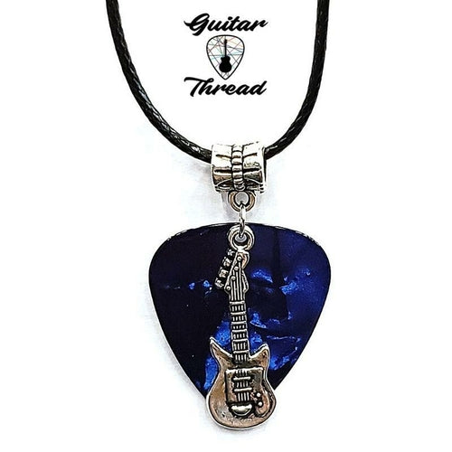 Handmade Guitar Pick Necklace | Guitar Charm Necklace