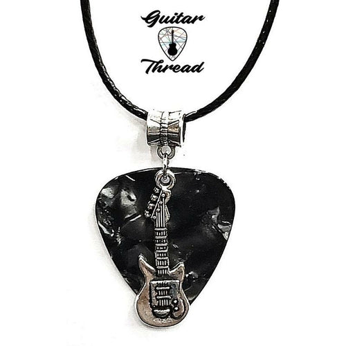 Handmade Guitar Pick Necklace | Guitar Charm Necklace