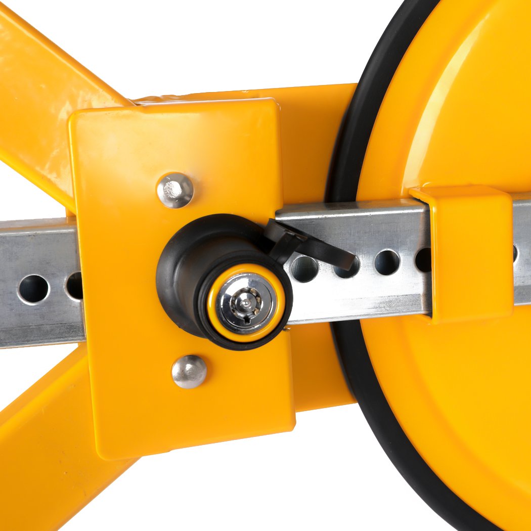 Wheel Lock Clamp Vehicle Caravan Security Anti-theft 2 Keys Heavy Duty