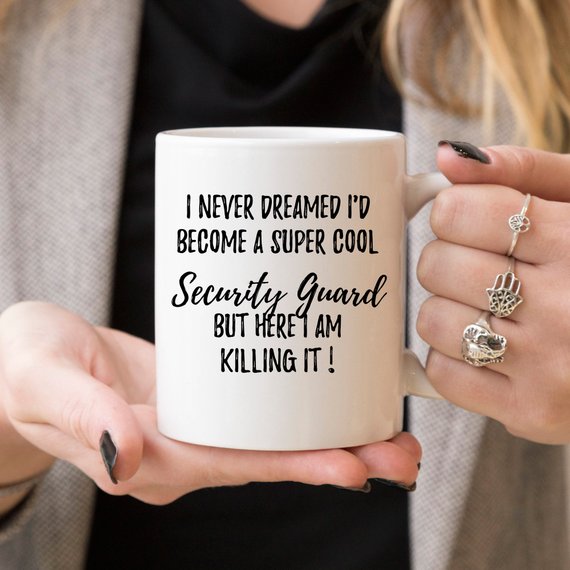 Security Guard Mug, Security Guard Gift, Funny