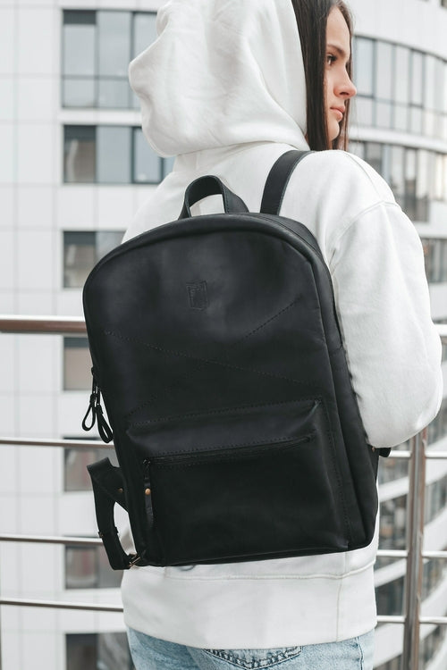 Urban Leather Rucksack, Everyday Leather Backpack for Women, Christmas