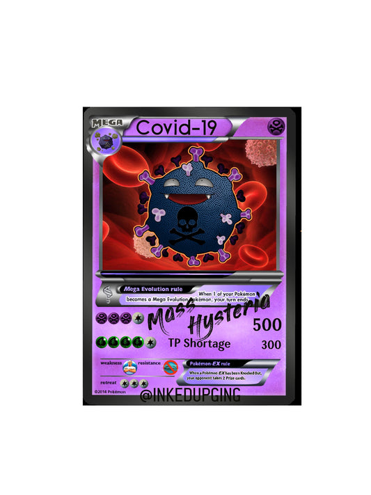 POKEMON Covid 19 Custom character sticker decal for phone, car, truck,