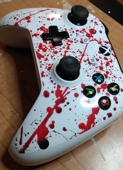 Skins Decal Wrap for Xbox One S / X Controller - Blood Splatter