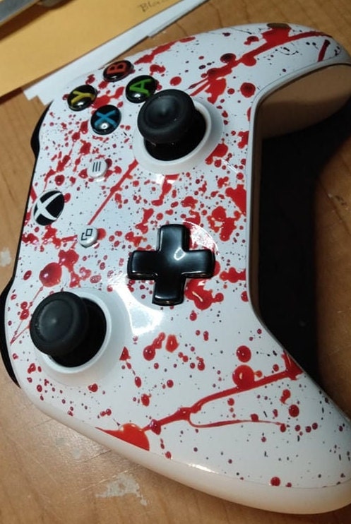 Skins Decal Wrap for Xbox One S / X Controller - Blood Splatter