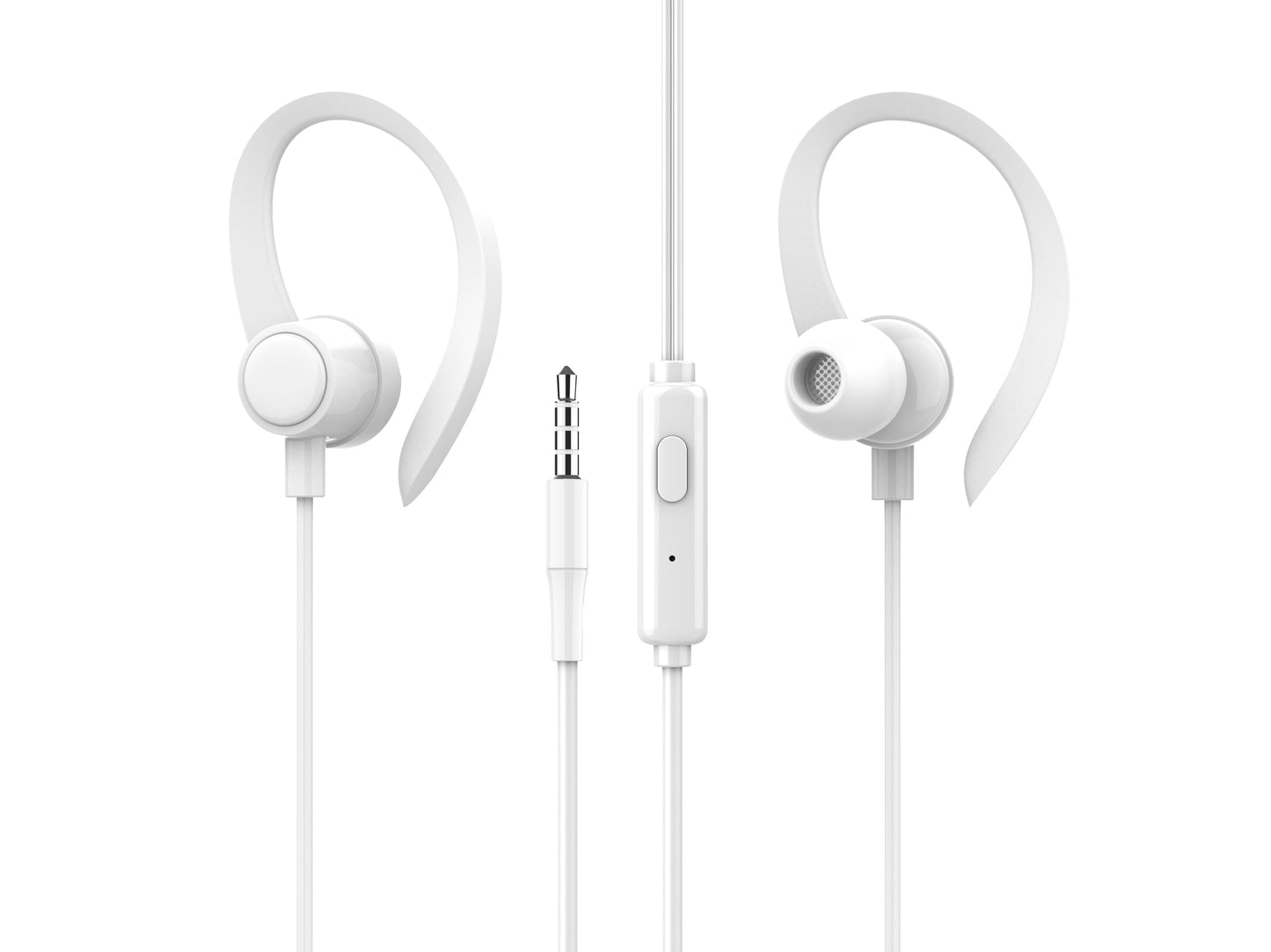 Techancy Auriculares stereo 3.5MM TD8058 cabo 1.2M com microfone