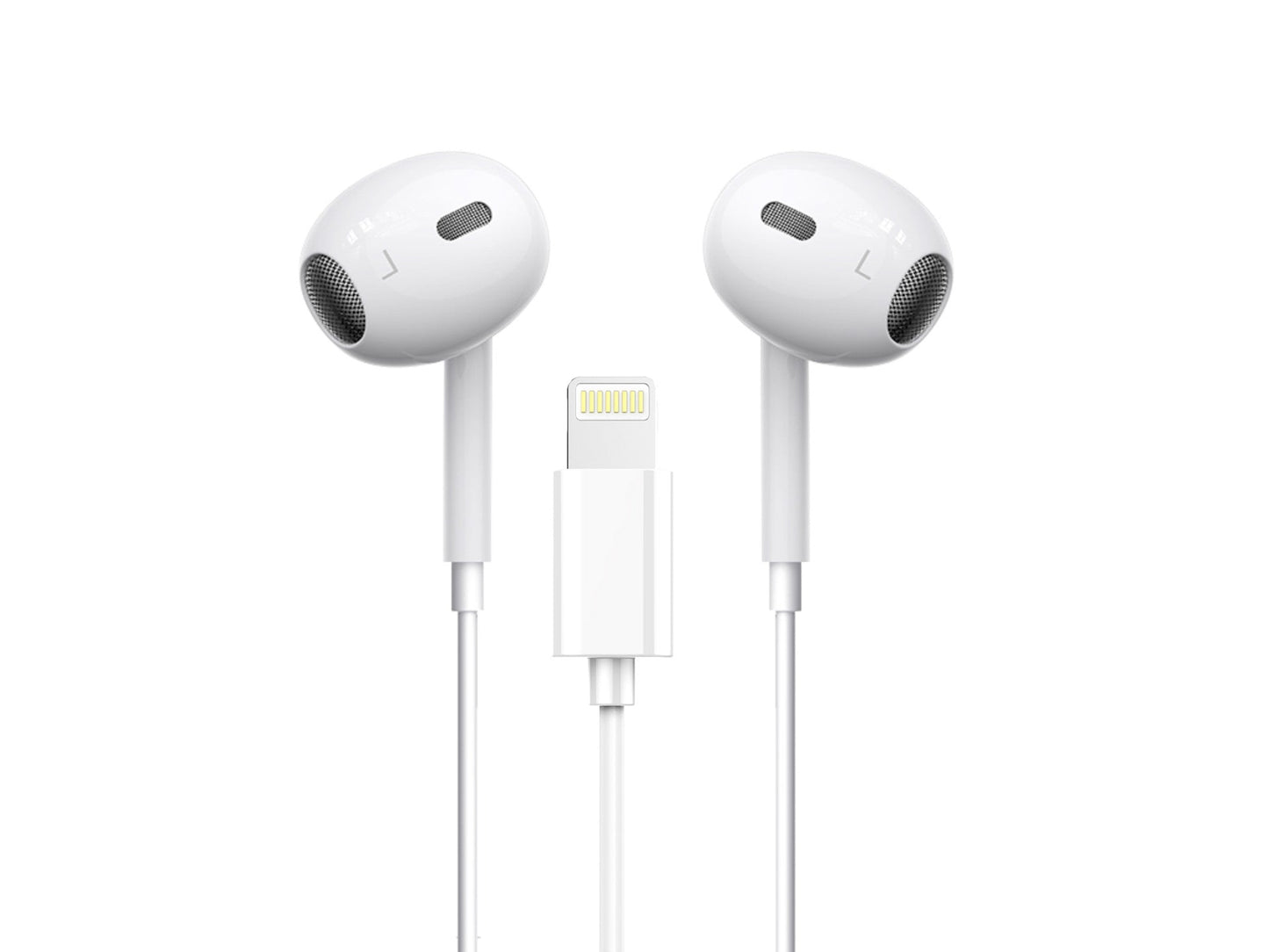 Techancy Auricular Estéreo Lightning Branco  TD8047, Com Microfone,