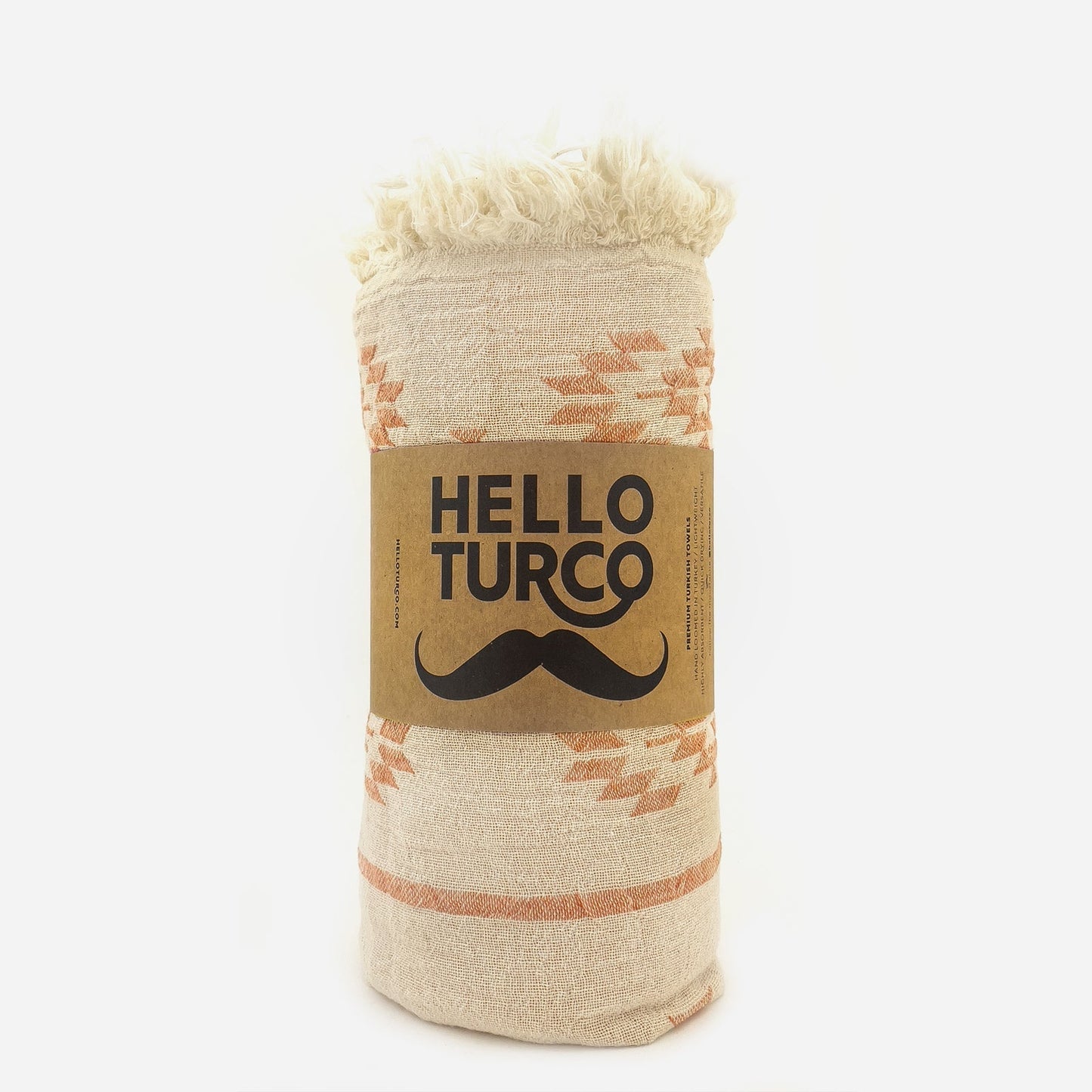 KILIM ORANGE Handgewebtes Hamamtuch