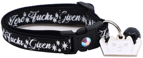 Zero Fucks Given Breakaway Cat Collar