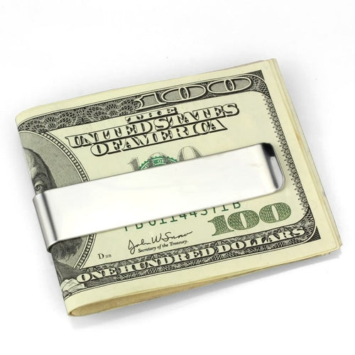 LO3384 - High polished (no plating) Stainless Steel Money clip with No