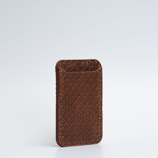 Leather Wallet compatible with MagSafe - Geometric Net