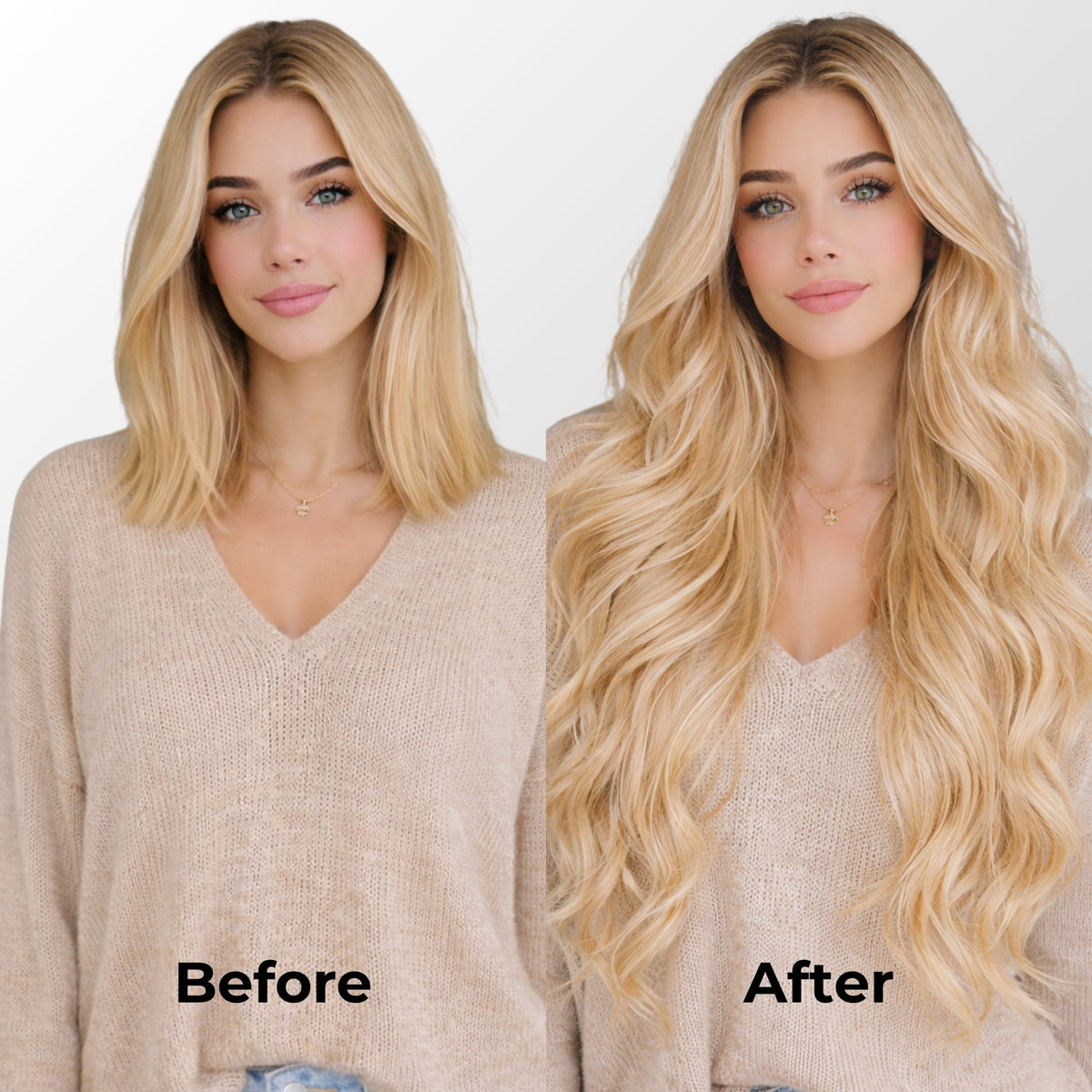 Bleach Blonde (613) Classic Clip-In Hair Extensions (120g-140g)
