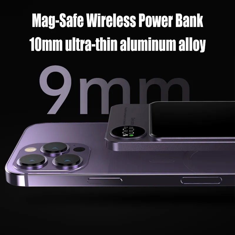Magnetic Power Bank Wireless External Auxiliary Battery Pack