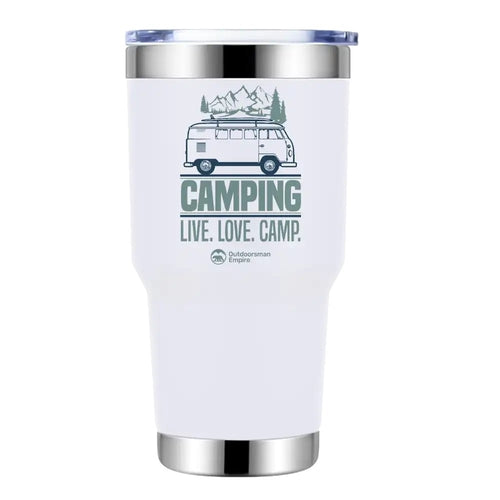 Camping Live Love Camp 30oz Insulated Vacuum Sealed Tumbler