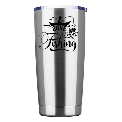 Gone Fishing 20oz Insulated Vacuum Sealed Tumbler
