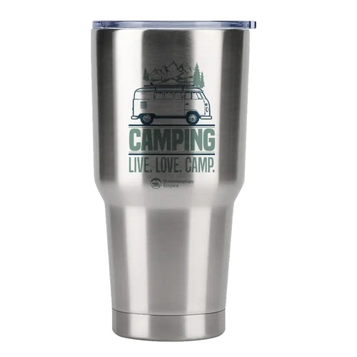 Camping Live Love Camp 30oz Insulated Vacuum Sealed Tumbler