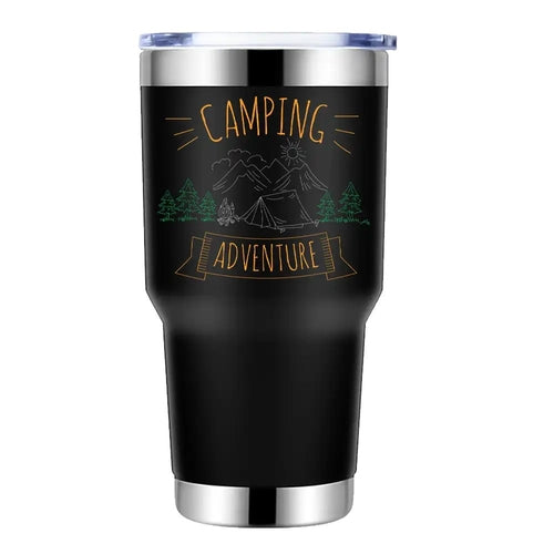 Camping Adventure 30oz Insulated Vacuum Sealed Tumbler