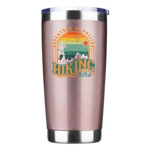 Adventure Is Calling Hiking 20oz Insulated Vacuum Sealed Tumbler