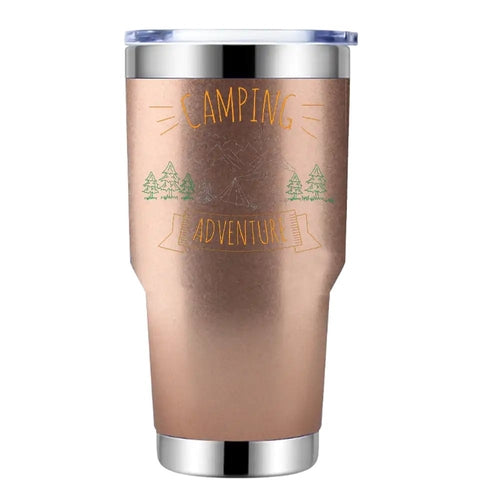 Camping Adventure 30oz Insulated Vacuum Sealed Tumbler