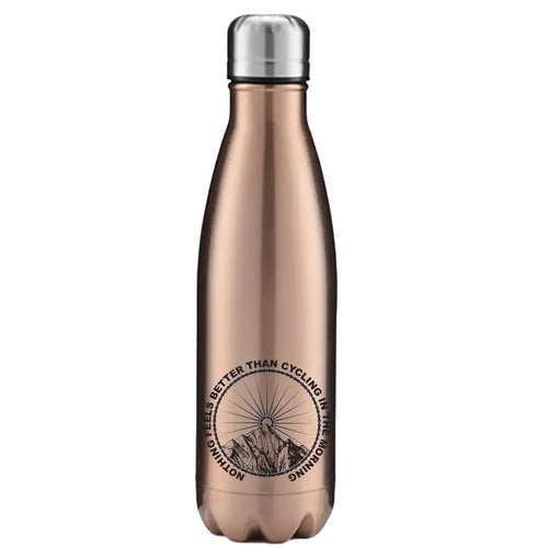 Cycling In The Morning 17oz Stainless Water Bottle