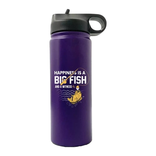 Happiness Is A Big Fish 20oz Sport Bottle