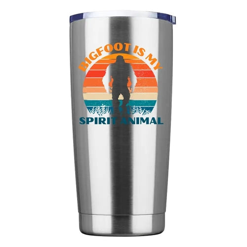 Bigfoot Is My Spirit Animal 20oz Insulated Vacuum Sealed Tumbler