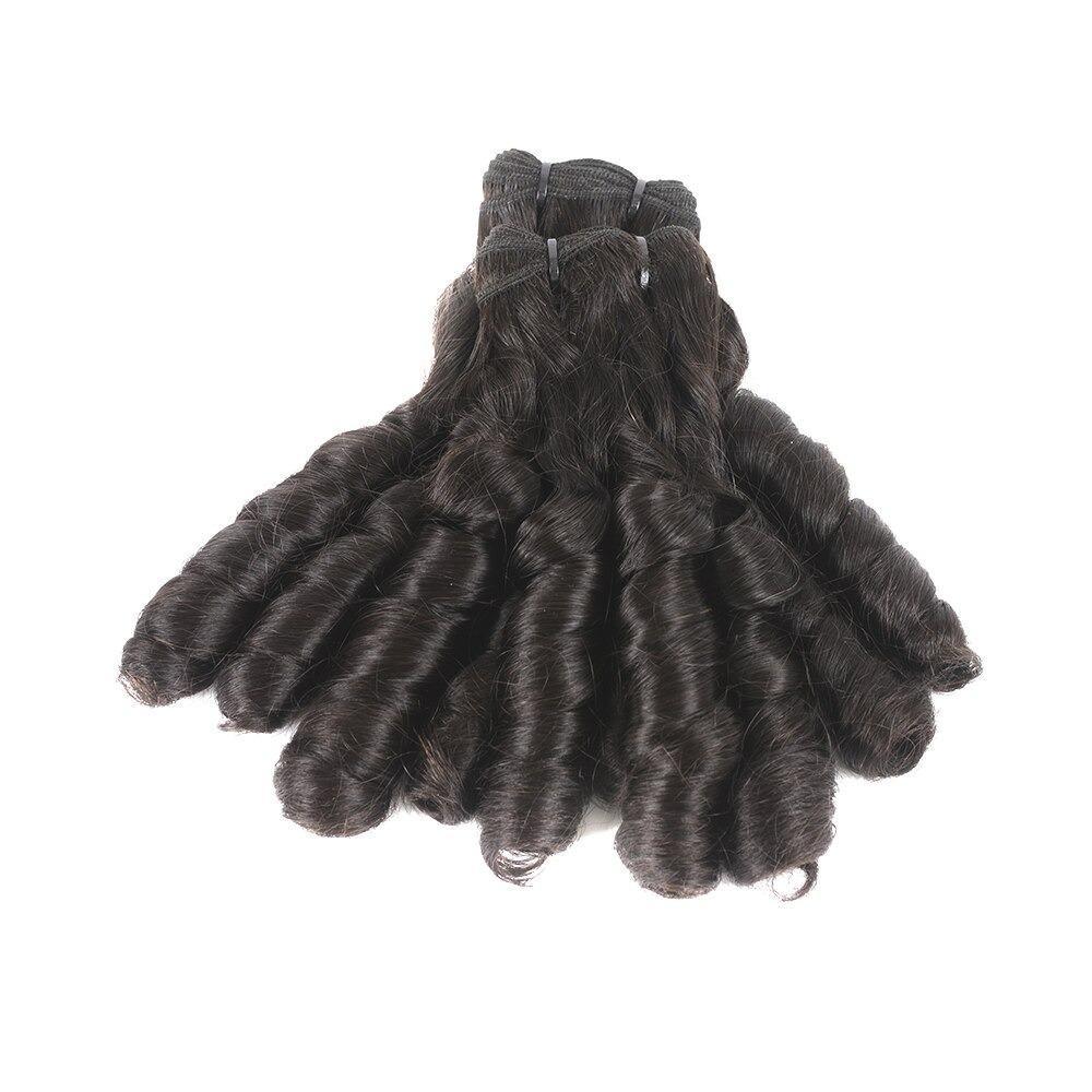 Beumax Double Drawn 12A Grade Spring Curl BUNDLES with CLOSURES &