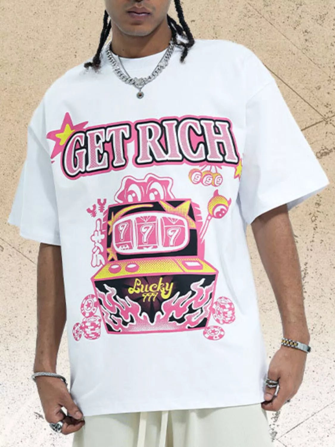Men's Graphic Get Rich T-Shirt