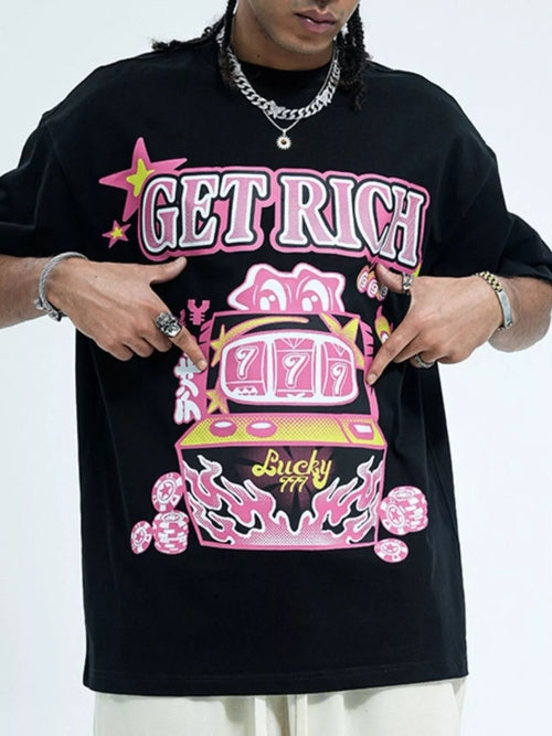 Men's Graphic Get Rich T-Shirt