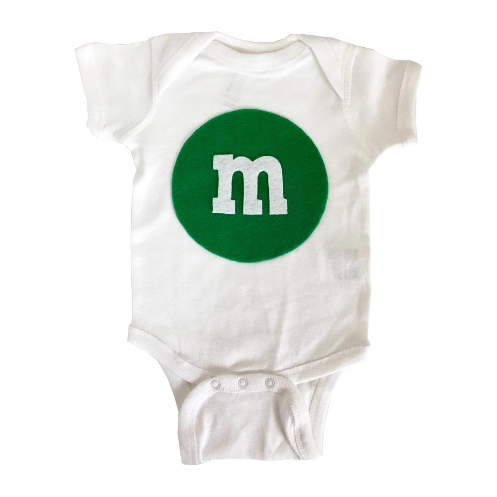 Merry Christmas - M and M's Baby Bodysuit - Green