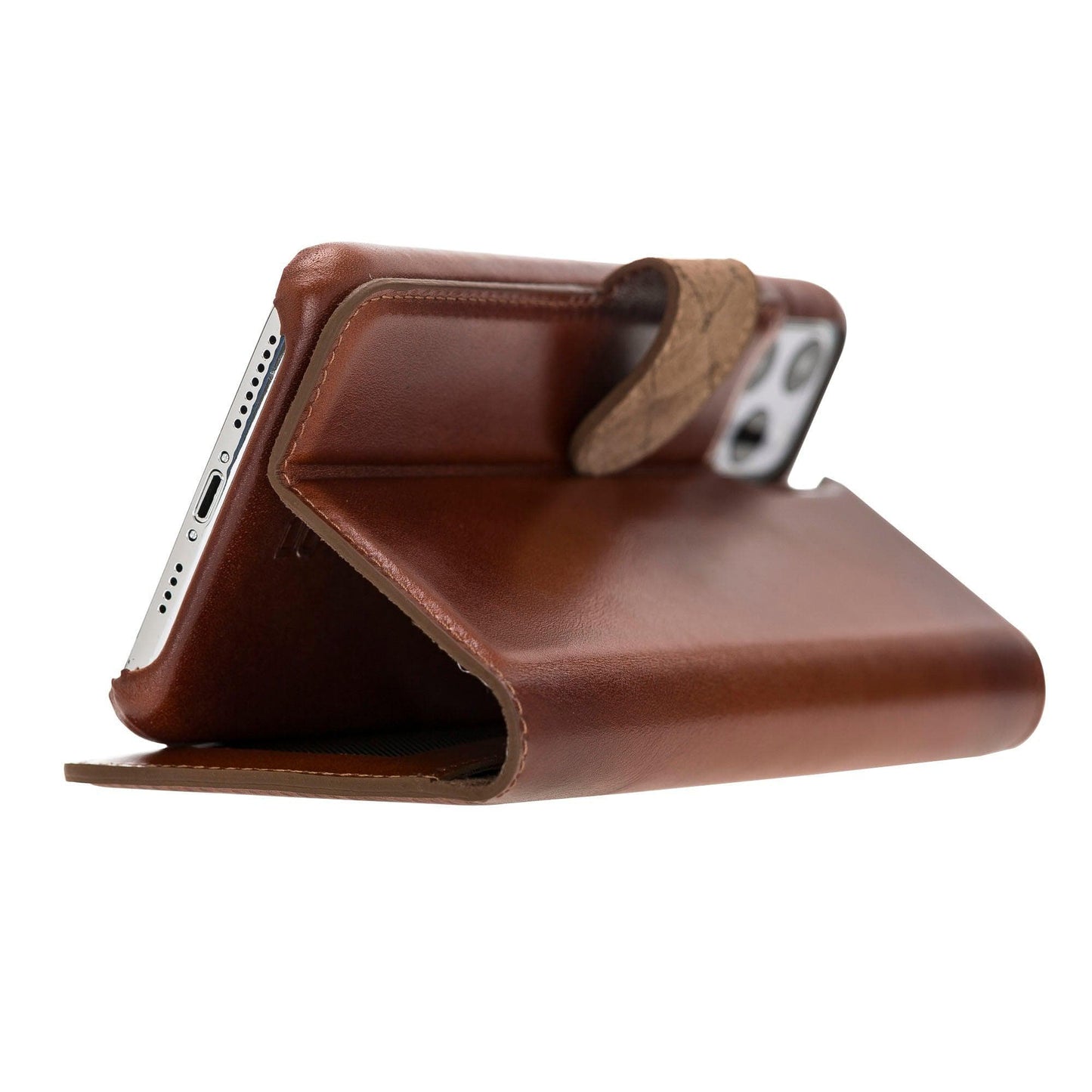 Detachable Fully Covering Leather Wallet Case For Apple iPhone 11