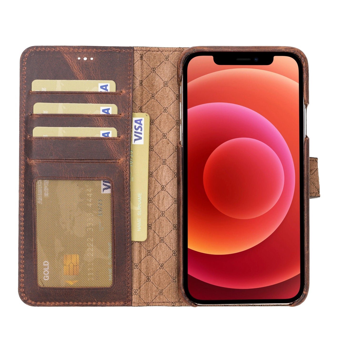 Detachable Fully Covering Leather Wallet Case For Apple iPhone 11