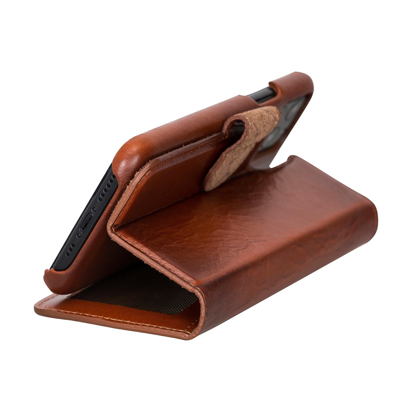 Detachable Fully Covering Leather Wallet Case For Apple iPhone 11