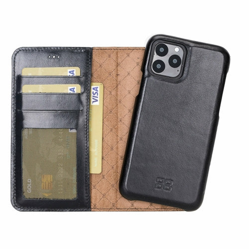 Detachable Fully Covering Leather Wallet Case For Apple iPhone 11