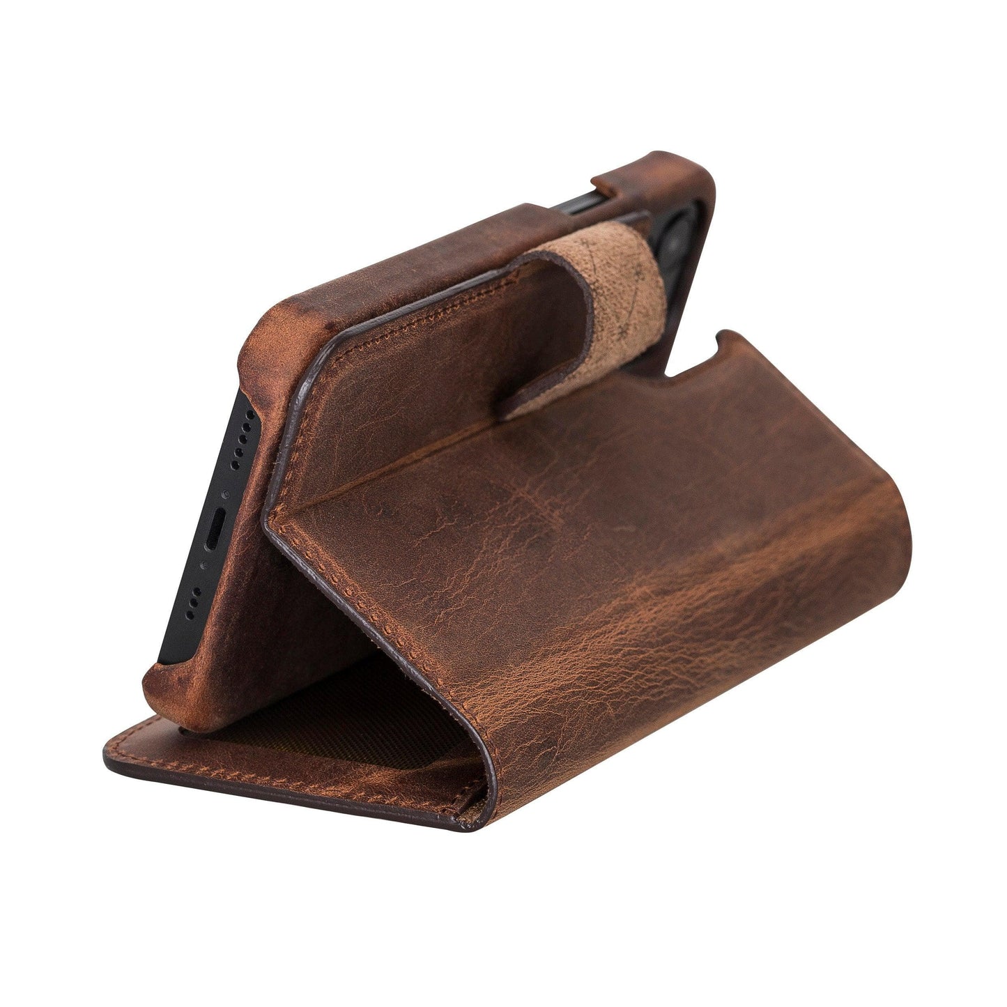 Detachable Fully Covering Leather Wallet Case For Apple iPhone 11