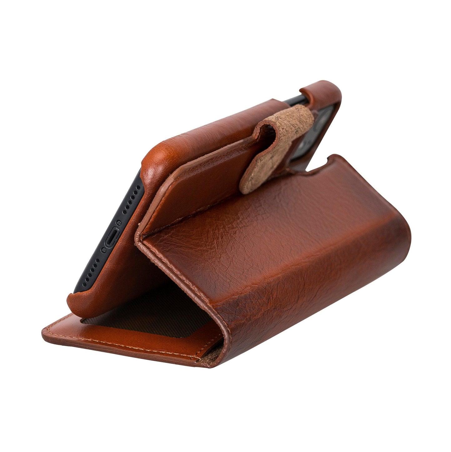 Detachable Fully Covering Leather Wallet Case For Apple iPhone 11