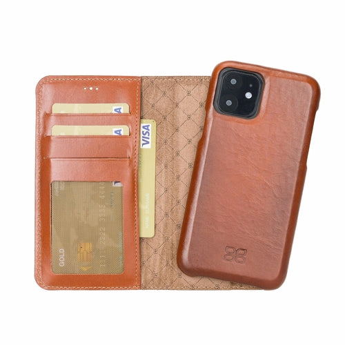 Detachable Fully Covering Leather Wallet Case For Apple iPhone 11