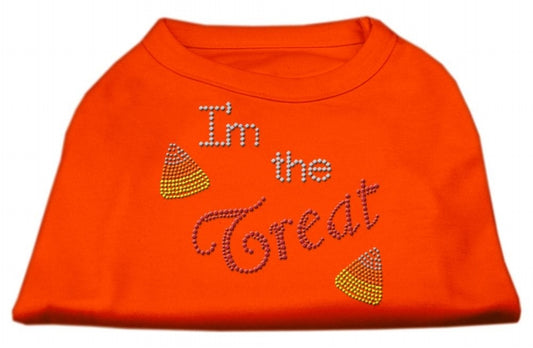Mirage Pet Products52-91 XSOR I Am The Treat Rhinestone Dog Shirt - Or