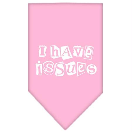 Mirage Pet Products 66-32 SMLPK I Have Issues Screen Print Bandana Lig