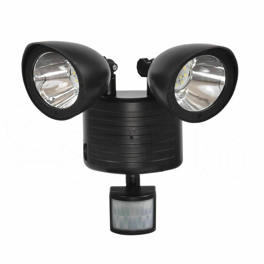 22 LED Solar Powered Dual Light Flood Lamp Security PIR Motion Sensor