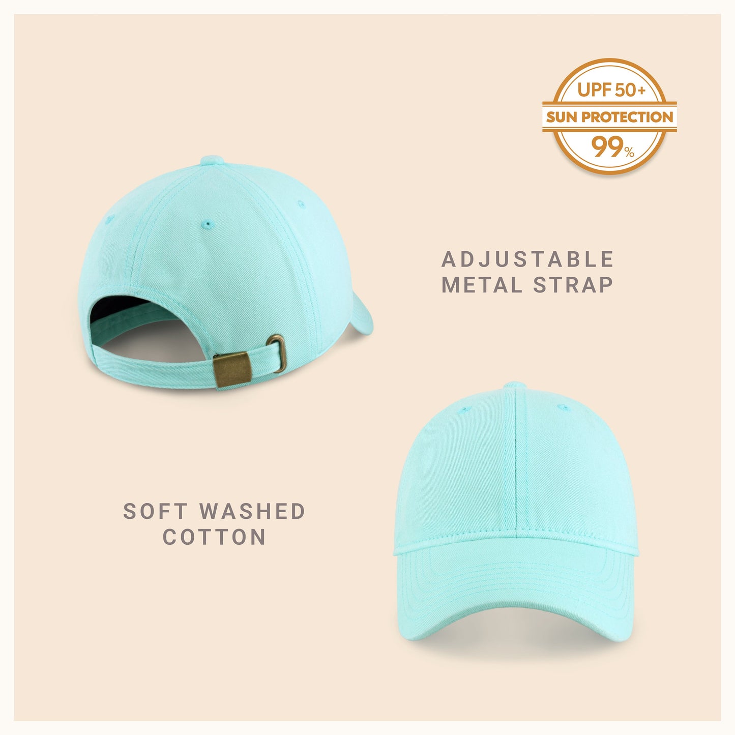 Classic Everyday Baseball Cap - Adjustable Cotton Dad Hat