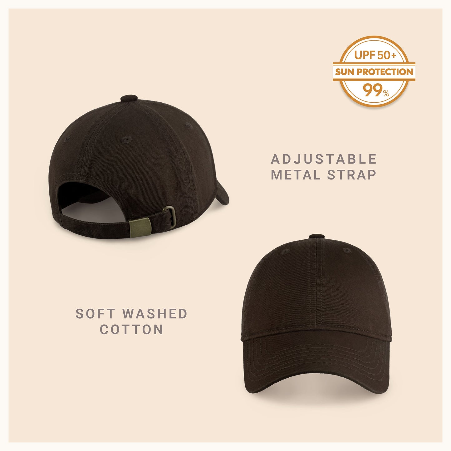 Classic Everyday Baseball Cap - Adjustable Cotton Dad Hat