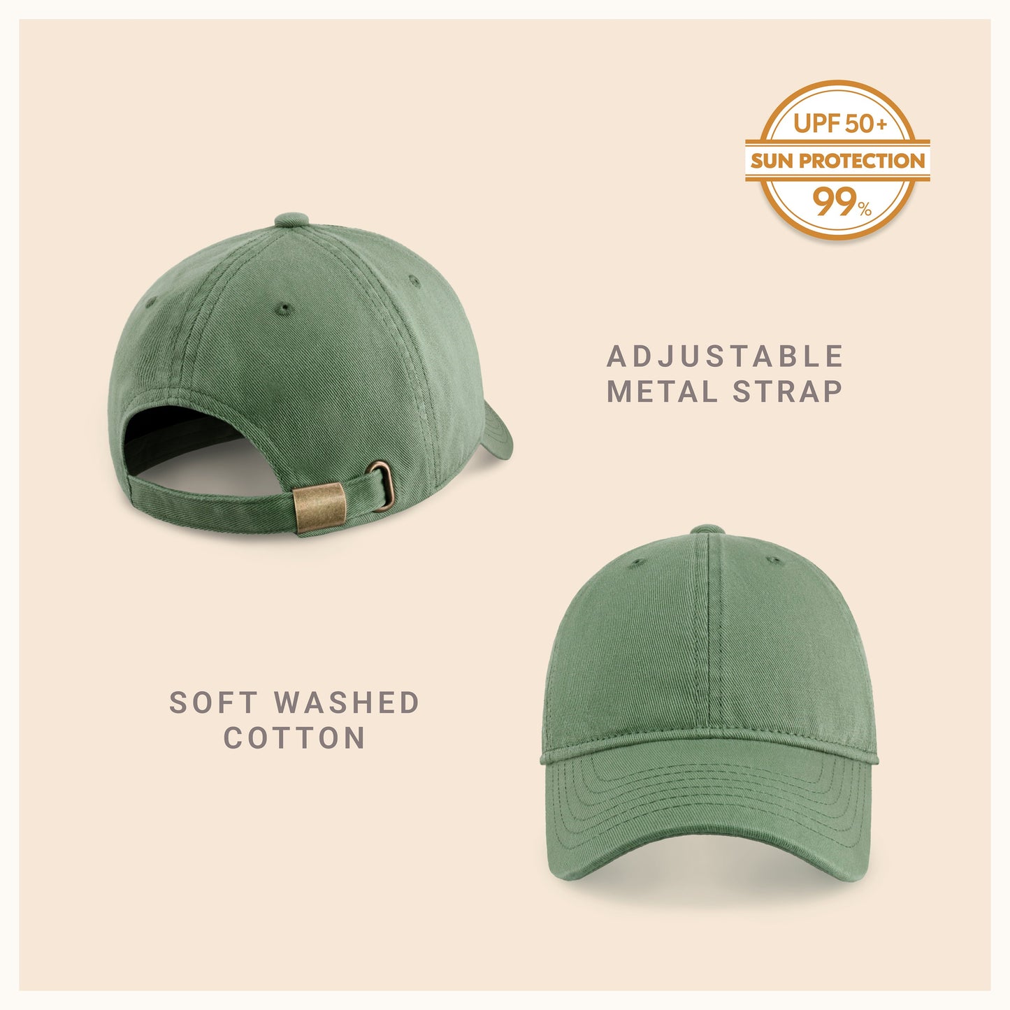 Classic Everyday Baseball Cap - Adjustable Cotton Dad Hat