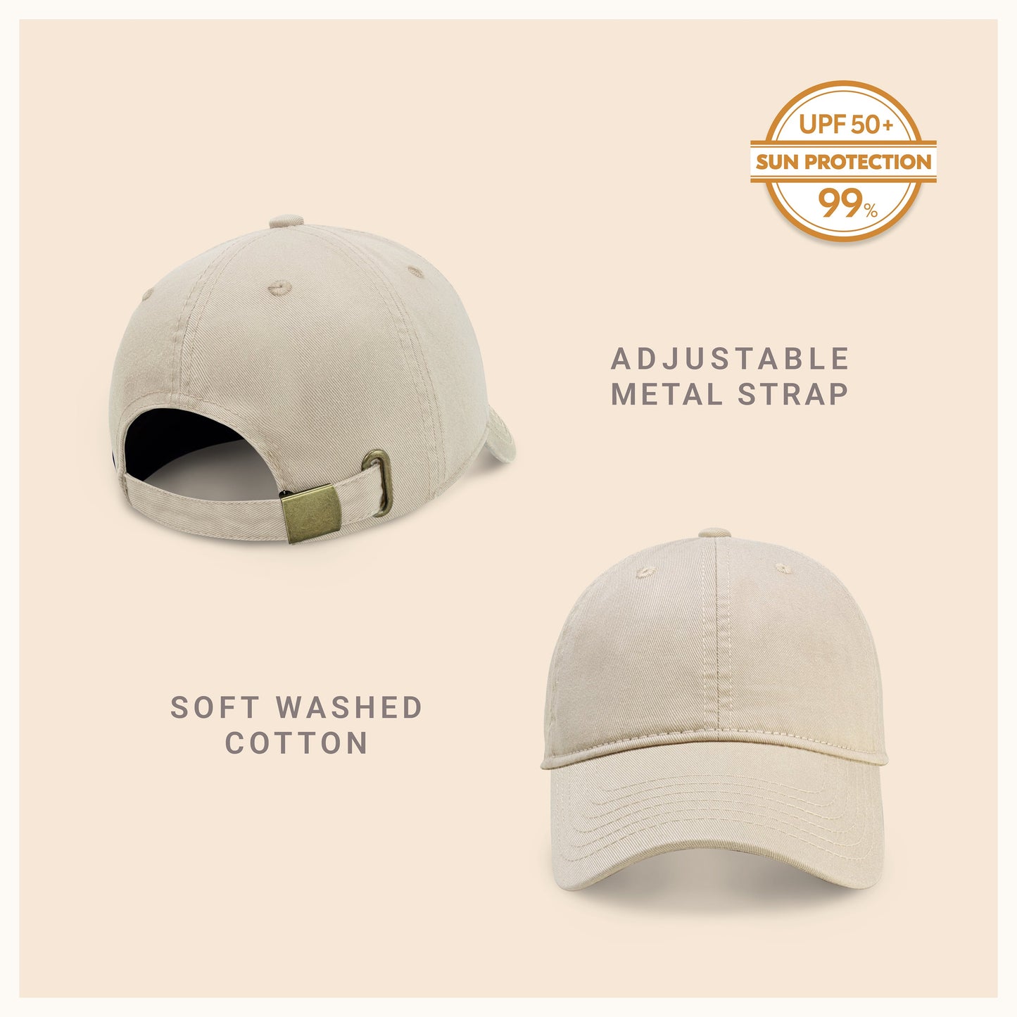 Classic Everyday Baseball Cap - Adjustable Cotton Dad Hat