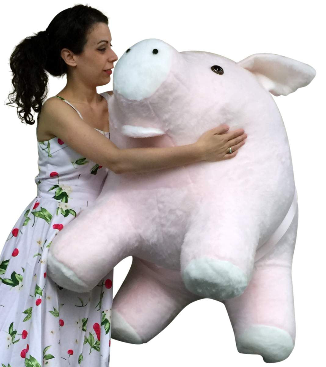 American Made Giant Stuffed Pig 40 Inches Pink Color Soft Made in the