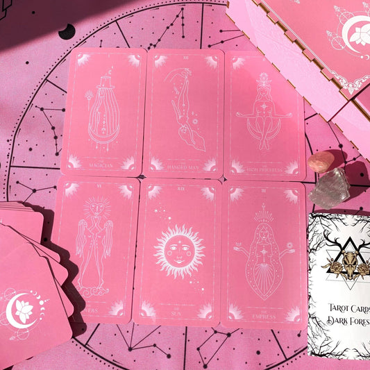 Pink Moon Tarot Cards Plastic lamination